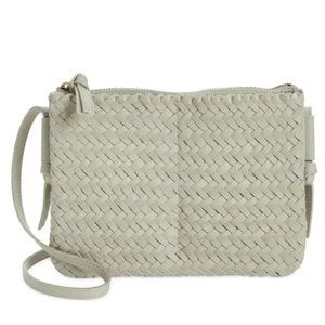 Madewell The Knotted Woven Leather Crossbody Bag